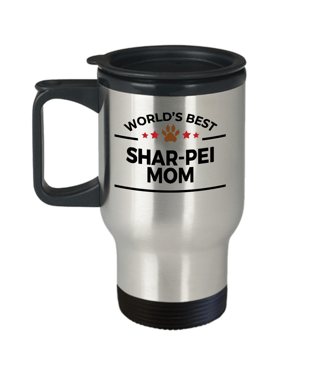Chinese Shar-Pei Dog Mom Travel Coffee Mug