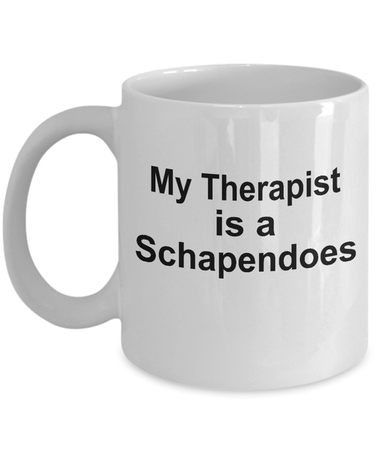 Schapendoes Dog Owner Lover Funny Gift Therapist White Ceramic Coffee Mug