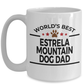 Estrela Mountain Dog Lover Gift World's Best Dad Birthday Father's Day White Ceramic Coffee Mug