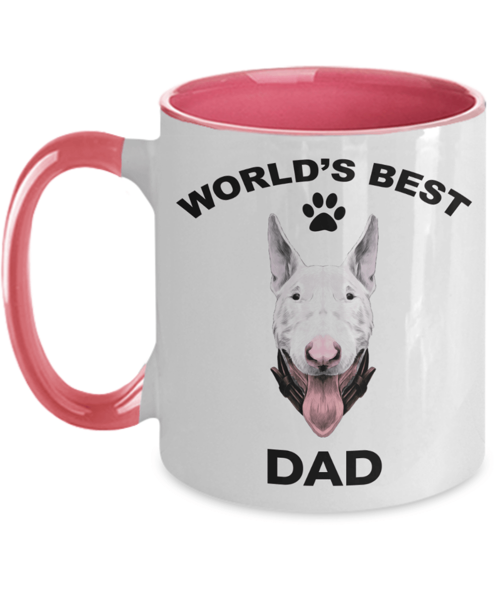 Bull Terrier Best Dad Two-tone coffee mugs