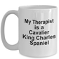 Funny Cavalier King Charles Spaniel Dog Owner Lover Gift Therapist White Ceramic Coffee Mug