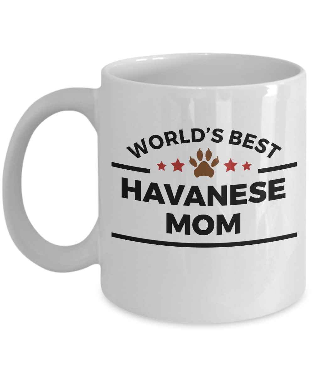 Havanese Dog Lover Gift World's Best Mom Birthday Mother's Day Ceramic Coffee Mug