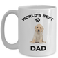 Yellow Labrador Retriever Best Dad Coffee Mug