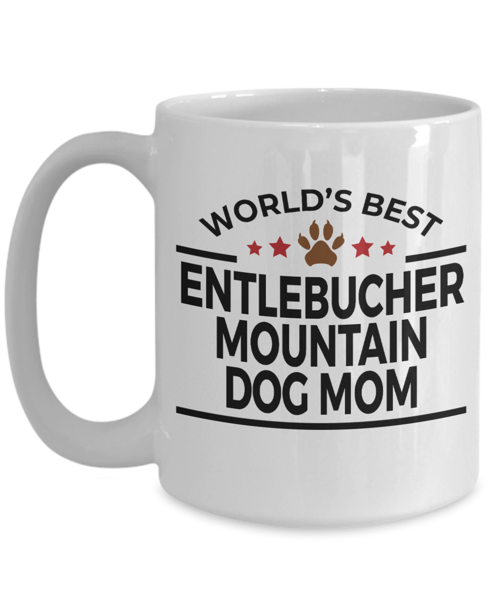 Entlebucher Mountain Dog Lover Gift World's Best Mom Birthday Mother's Day White Ceramic Coffee Mug