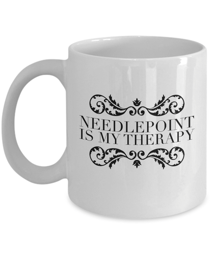 Needlepoint Coffee Mug