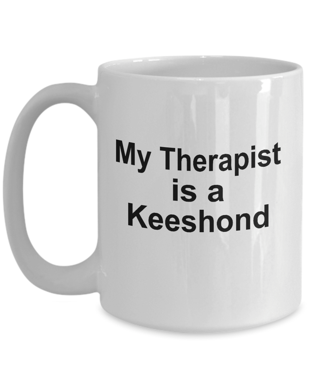Kesshond Dog Owner Lover Funny Gift Therapist White Ceramic Coffee Mug