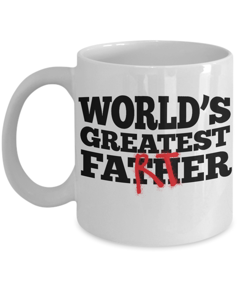 Funny Dad Mug - World's Greatest Farter -Dad joke