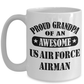 US Air Force Airman Proud Grandpa Coffee Mug