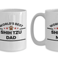 Shih Tzu Dog Dad and Mom Coffee Mug Set of 2
