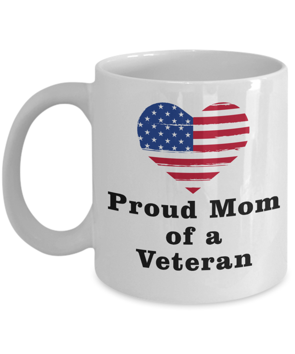 Proud Mom of a Veteran Custom Coffee Mug