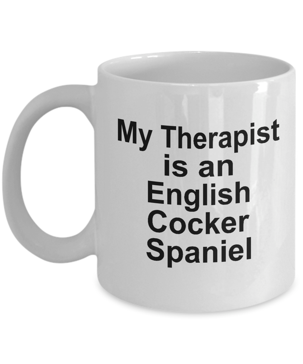English Cocker Spaniel Dog Therapist Mug