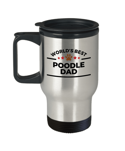 Poodle Dog Dad Travel Coffee Mug