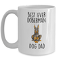 Best Ever Doberman Dog Dad Ceramic Coffee Mug
