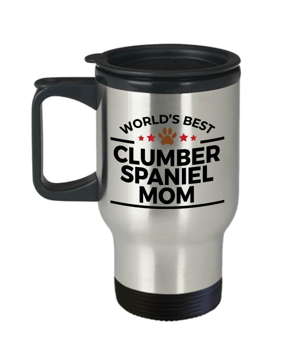 Clumber Spaniel Dog Mom Travel Coffee Mug
