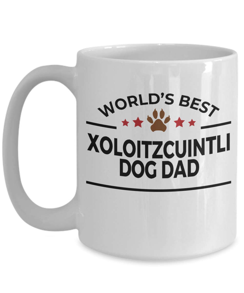 Xoloitzcuintli Best Dog Dad Ceramic Coffee Mug