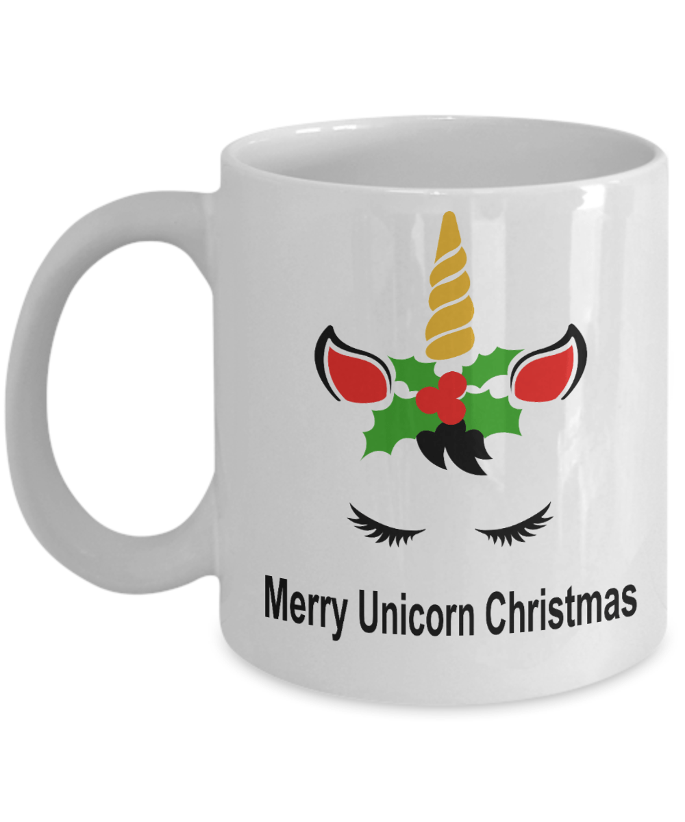 Unicorn Christmas Coffee Mug