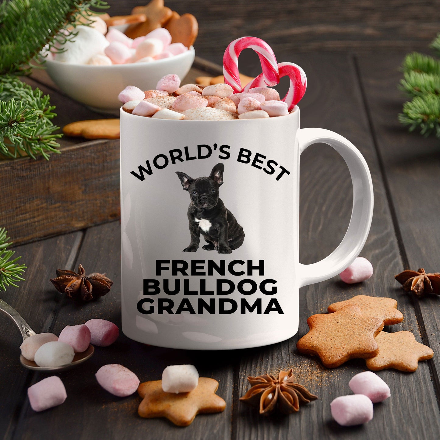 French Bulldog Grandma Puppy Dog Coffee Mug