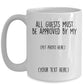 American Staffordshire Terrier - Pitbull - ceramic coffee mug - All guests must be approved
