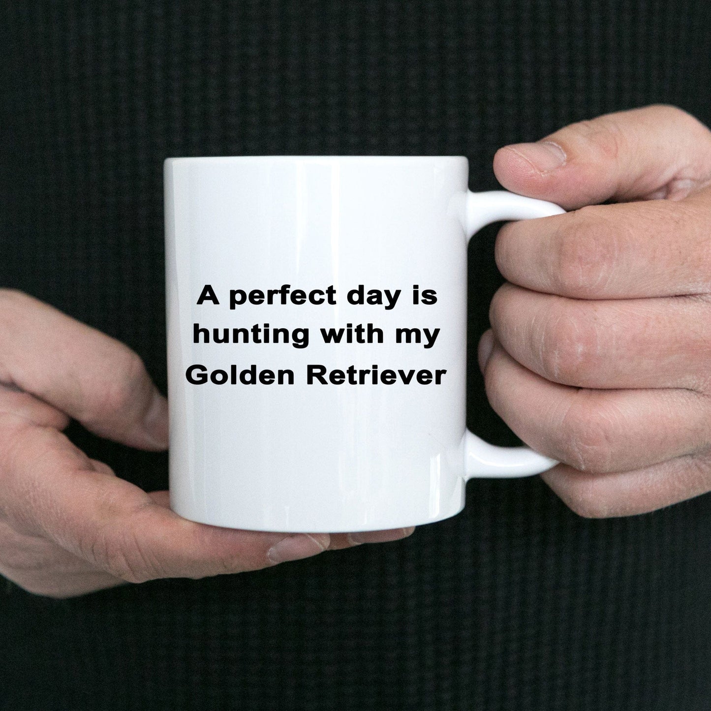 Golden Retriever Hunting Dog Lover Perfect Day Gift White Ceramic Coffee Mug