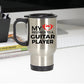 Guitar Player Travel Mug - My Heart Belongs to a Guitar Player