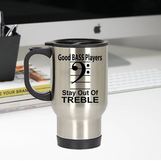 Funny Bass Player Travel Mug