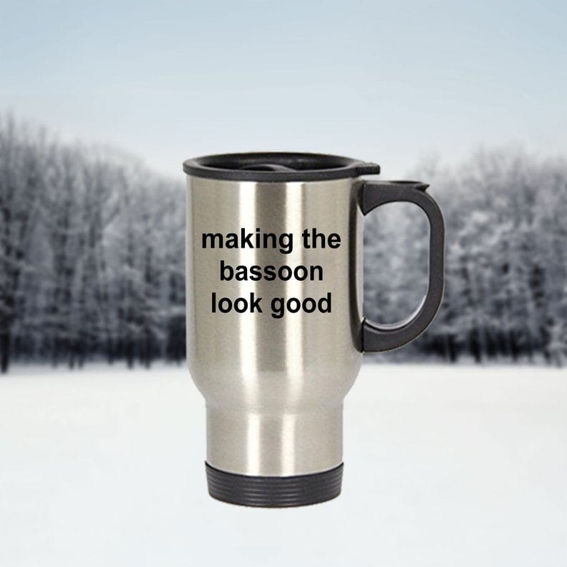 Funny Bassoon Player Travel Mug