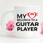 Guitar Player Mug - My Heart Belongs to a Guitar Player