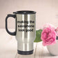 Funny Saxophone Player Travel Mug