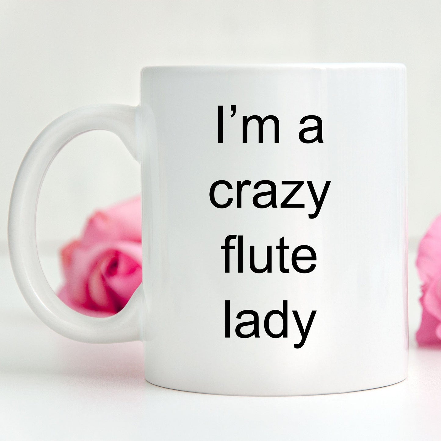 Flute Player Mug - I'm a crazy flute lady