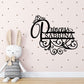 Personalized Princess Name Metal Sign Girls Room Decor Custom Name Wall Art Princess Nursery Decor Baby Girl Room Sign