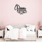 Personalized Princess Name Metal Sign Girls Room Decor Custom Name Wall Art Princess Nursery Decor Baby Girl Room Sign