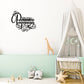 Personalized Princess Name Metal Sign Girls Room Decor Custom Name Wall Art Princess Nursery Decor Baby Girl Room Sign