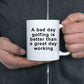 Funny Golfing Coffee Mug -Bad Day Golfing