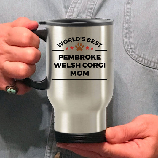 Pembroke Welsh Corgi Dog Mom Travel Coffee Mug
