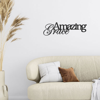 Amazing Grace Indoor Outdoor Steel Wall Sign Art