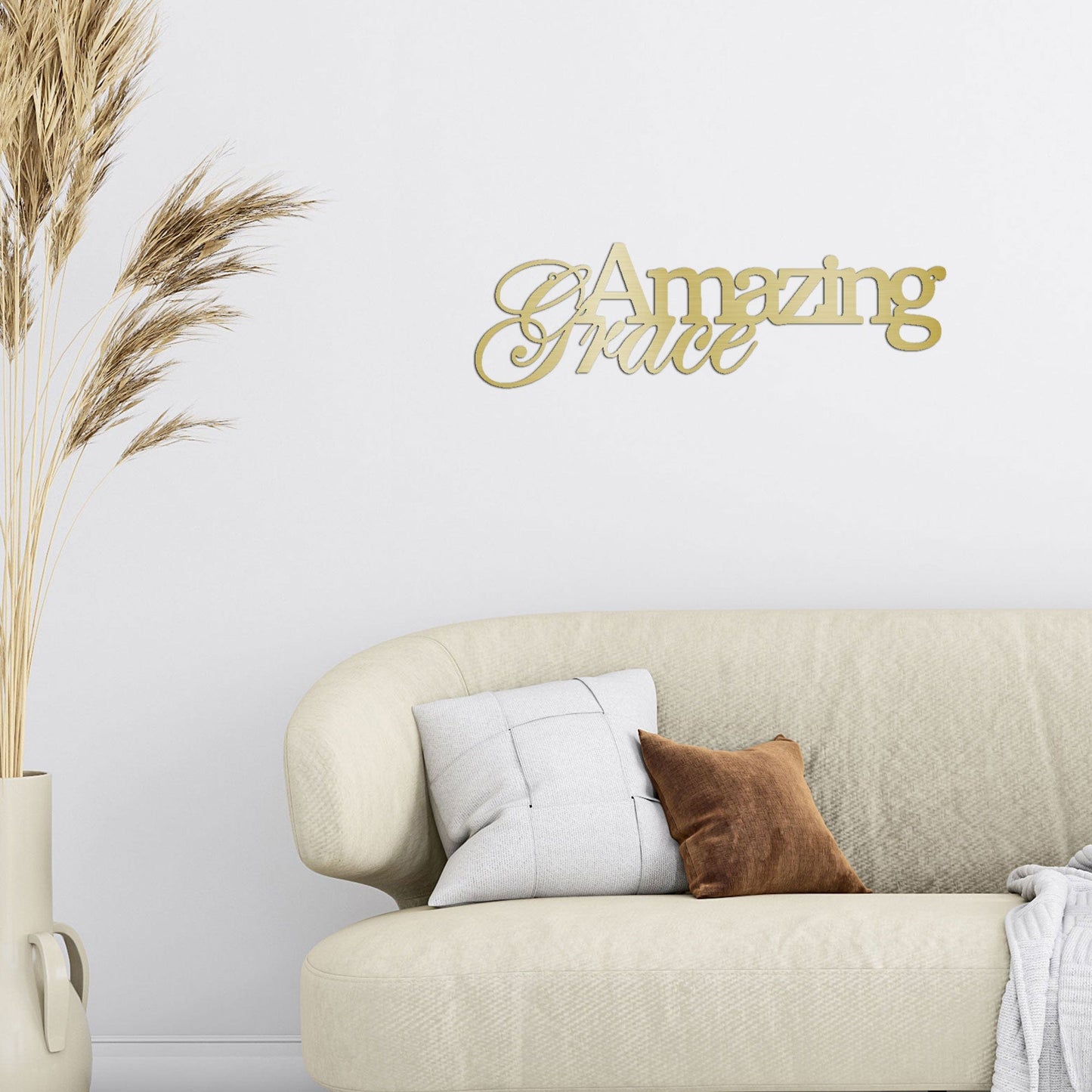 Amazing Grace Indoor Outdoor Steel Wall Sign Art