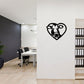 I Love Cows Metal Art Wall Sign