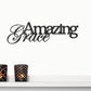 Amazing Grace Indoor Outdoor Steel Wall Sign Art