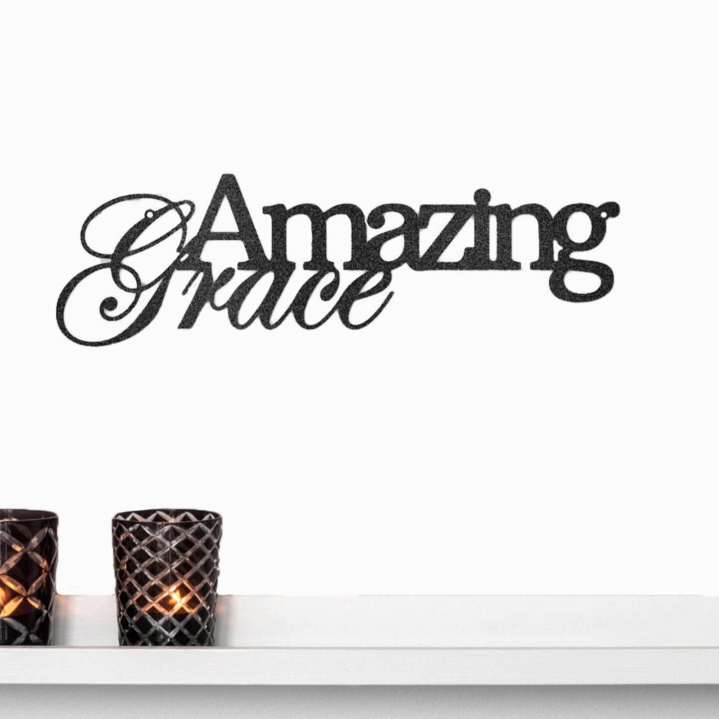Amazing Grace Indoor Outdoor Steel Wall Sign Art