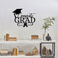 Congrats Grad Metal Wall Art Sign – Graduation Cap Diploma Steel Decor – Graduation Party Decor – Senior Gift Idea – Outdoor Metal Sign