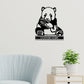 Panda Bear Personalized Metal Art Wall Sign