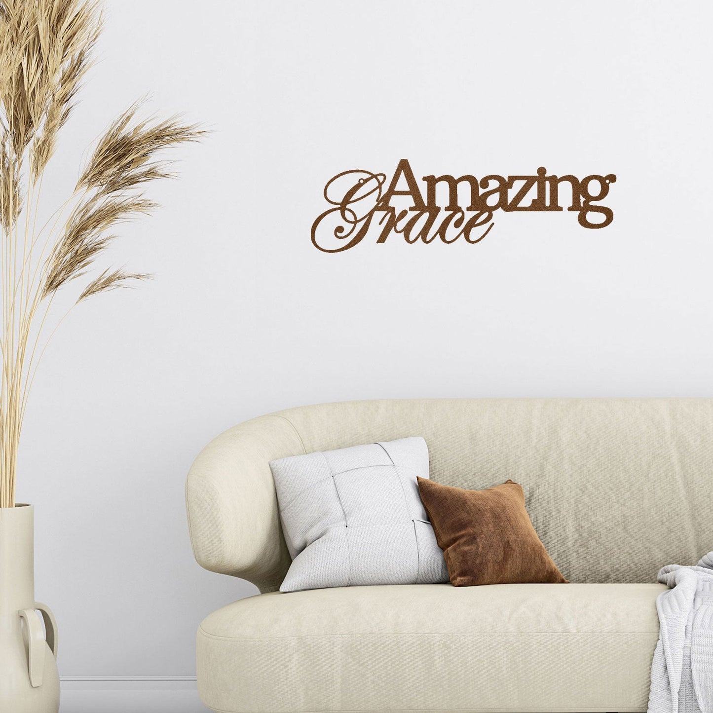 Amazing Grace Indoor Outdoor Steel Wall Sign Art