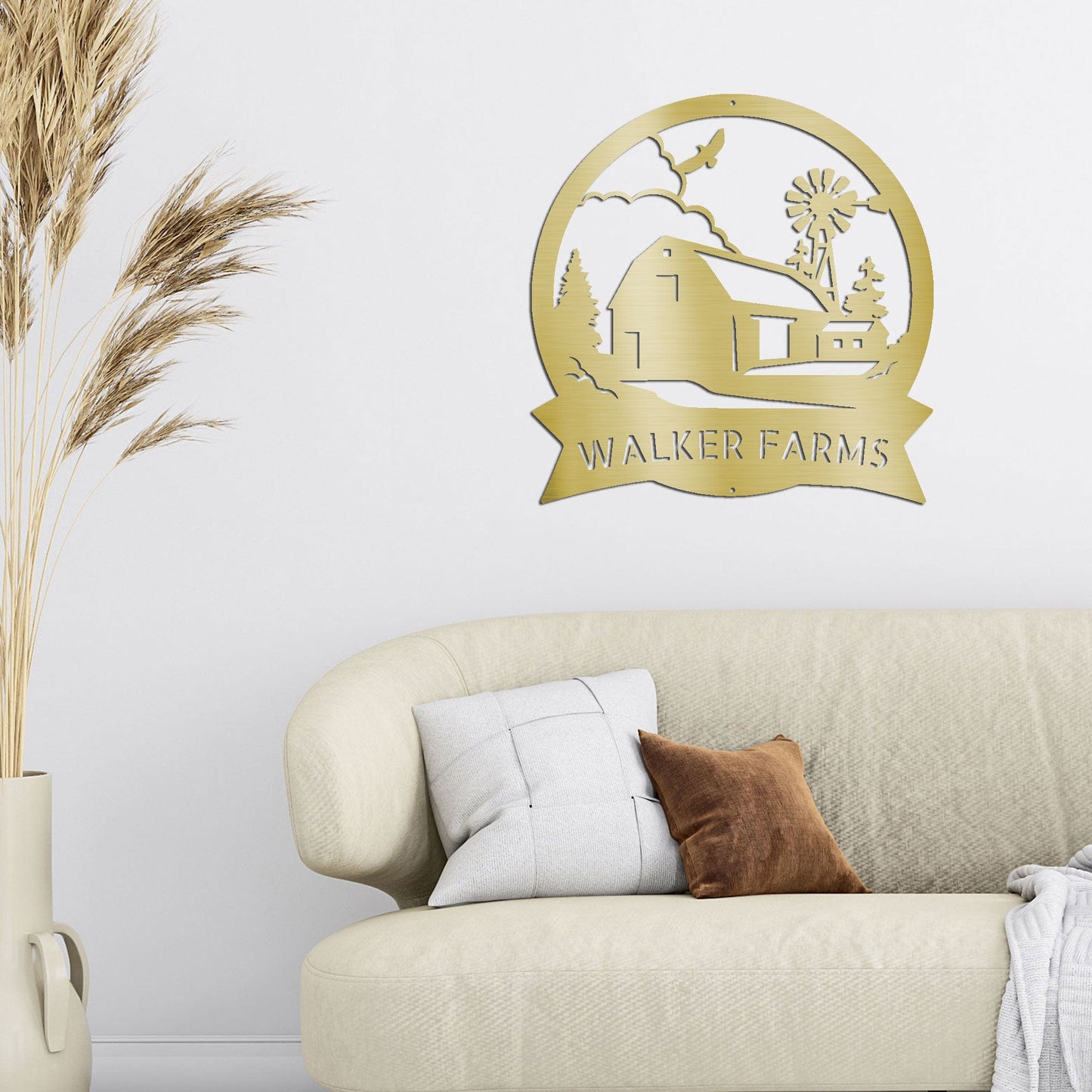 Barn Farm Personalized Indoor Outdoor Steel Wall Sign