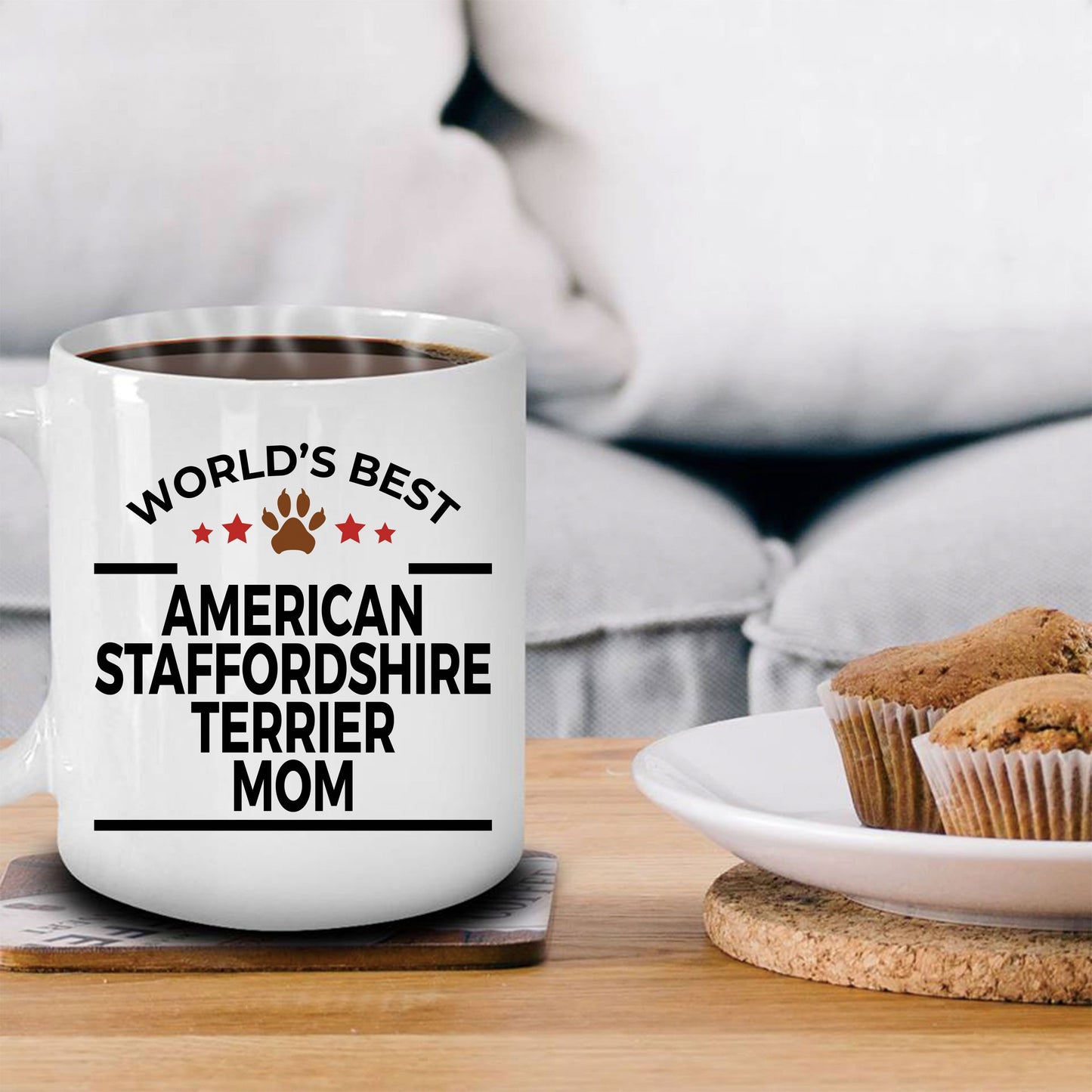 American Staffordshire Terrier Dog Mom Coffee Mug