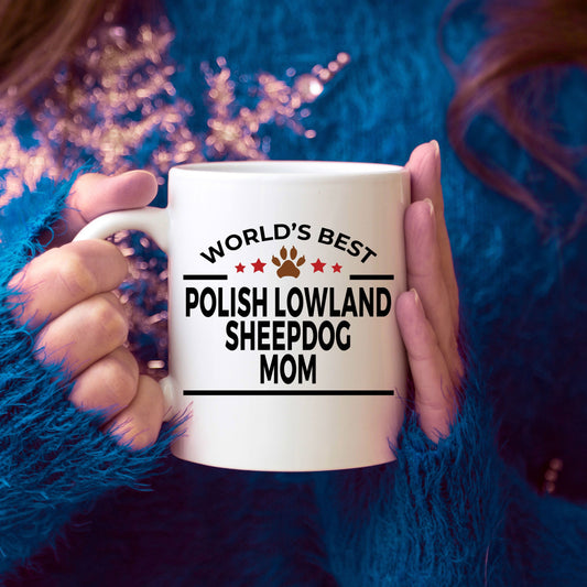Polish Lowland Sheepdog Dog Mom Coffee Mug
