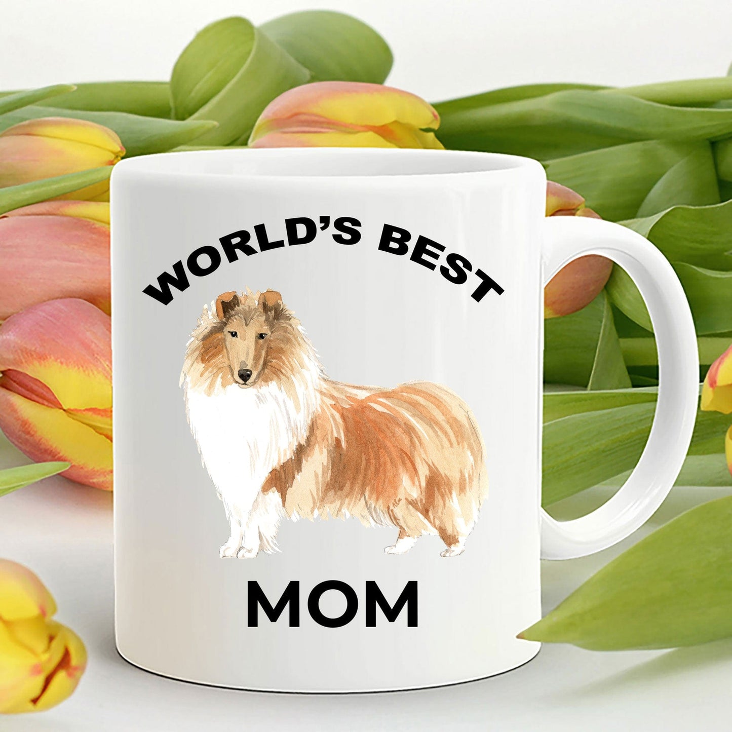 Collie Dog Best Mom Coffee Mug