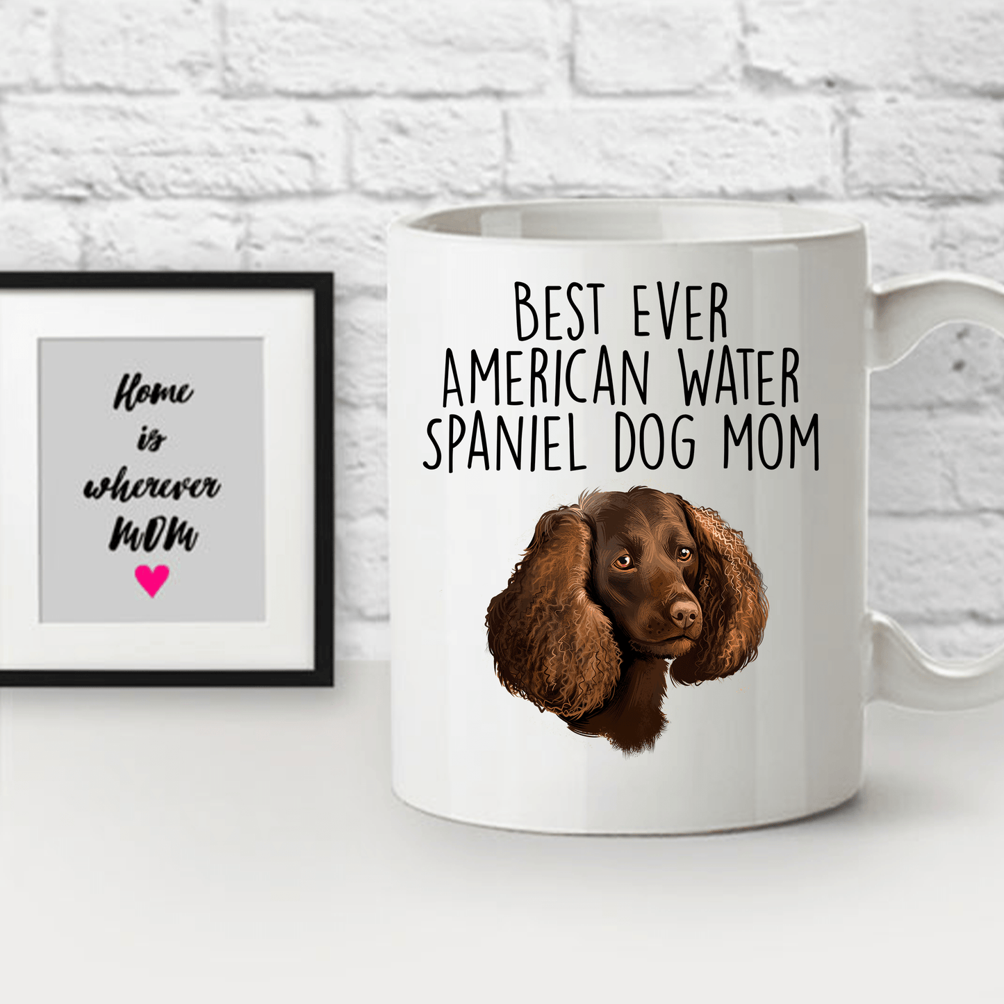 Best Ever American Water Spaniel Dog Mom Ceramic Coffee Mug