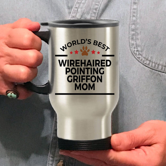 Wirehaired Pointing Griffon Dog Mom Travel Coffee Mug