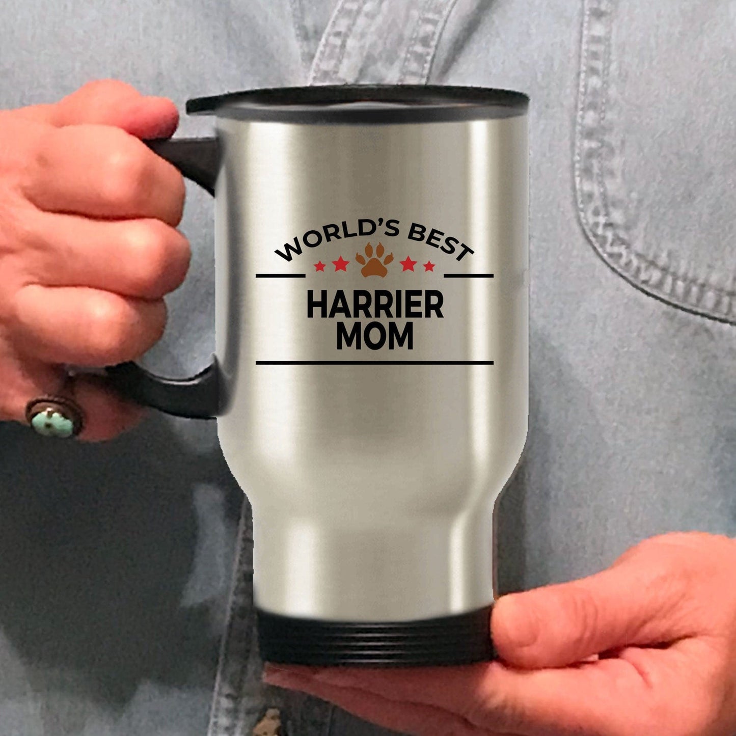 Harrier Dog Mom Travel Mug