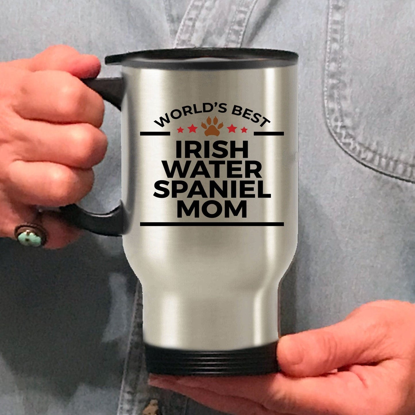 Irish Water Spaniel Dog Mom ravel Mug